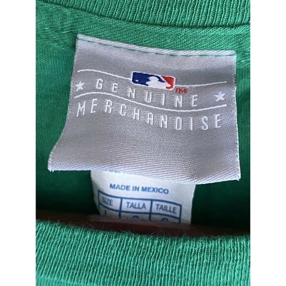 Boston Red Sox Green S/S T-Shirt Men's Size L Large Gildan MLB Cotton - Picture 3 of 5